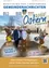 Eine Werbung für Ostern in Langenwang, Österreich, mit einem Mann in einem Hasenkostüm und einer Osterhasenstatue. Die Veranstaltung findet am 25. und 26. März 2023 in einem Dorf statt.