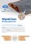 Eine Anzeige für Wipe&Clean Reinigungstücher zeigt ein orange-graues Tuch mit den Logos Thermo Star und MediClean Tec. Sie hebt die einzigartige Mikro-Trockendampf-Technologie und ihre Fähigkeit hervor, bis zu 99,9% der Bakterien und Viren zu entfernen.