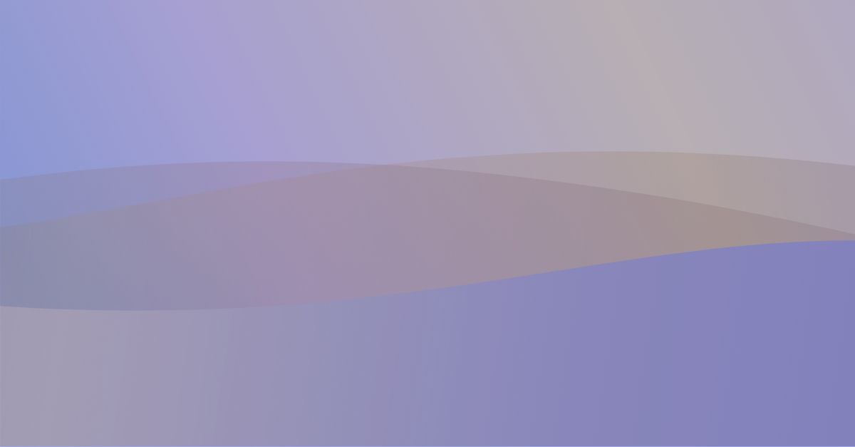 Eine friedliche Landschaft mit sanften Hügeln, die in einem Farbverlauf von zarten Blau- und Lilatönen bedeckt sind, die oben in ein helles Beige übergehen.