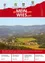 Die Titelseite zeigt eine Landschaft mit einem kleinen Dorf, grünen Feldern und Bergen. Es enthält Text in fetten weißen Buchstaben auf rotem Hintergrund, der 'ge MEIN sam WISEuell' lautet. Es hat auch Datum und Seitenzahl in der oberen rechten Ecke.