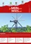 Das Bild zeigt ein Plakat mit einer Windmühle vor einer Weingartenkulisse. Die Windmühle ist aus Holz mit einem großen offenen Bereich in der Mitte. Das Plakat trägt den Text 'ge MEIN sam WISEuell' und hat einen Datumsstempel '23. August - Oktober 2015' in der oberen rechten Ecke. Der Text erwähnt auch eine Sternwanderungsveranstaltung, geplant für den 26. Oktober.