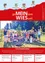 Ein Plakat zeigt eine Gruppe von Erwachsenen und Kindern um einen Baum mit der Botschaft 'ge MEIN sam WIE suell'. Das Plakat dankt den Freiwilligen der Feuerwehr Wies für die Nominierung. Die Marktgemeinde Wies hat die Herausforderung angenommen und gemeinsam mit den Schülern der 3. Klasse eine Birke im Klassenzimmer gepflanzt. Auch Karl Markut aus der Nachbargemeinde wurde nominiert.