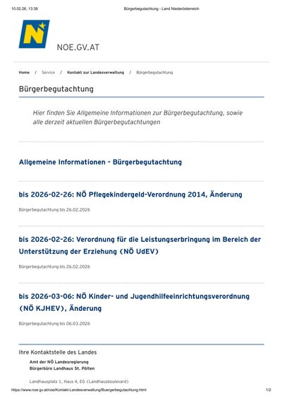 Das Bild zeigt eine Webseite mit Informationen zur Gemeindebesteuerung, einschließlich drei verschiedener Steuerhinweise, jeder mit Datum und Beschreibung.