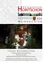 Eine festliche Weihnachtsszene mit Krippenfiguren unter einem Sternenlicht, beleuchtet in der Nacht. Das Bild ist Teil einer Gemeindepublikation für Horitschon und Unterpetersdorf für das Jahr 2022.