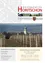 Die Titelseite einer Gemeindezeitung für Horitschon und Unterpetersdorf zeigt einen Weinberg, eine Kirche und eine Landschaft. Das Bild zeigt auch das Datum '01/23' und ein rotes Logo.