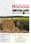 Eine Werbung für Horitschon und Unterpetersdorf mit einem Bild von einem Sonnenblumenfeld und einem Heuballen. Der Text 'Erholssame Ferien und einen schönen Urlaub wünschen' befindet sich in der unteren rechten Ecke.
