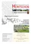 Ein Plakat mit Bildern von Horitschon. Der Titel lautet '7. Bürgermeisterbrief 2025'. Darunter ist eine Skizze eines Pflegestützpunkts mit Text. Eine architektonische Darstellung von Wohngebäuden ist mit Menschen und einem Auto abgebildet.