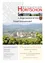 Plakat für den 5. Bürgermeisterbrief 2025, Unterpetersdorf, Horitschon. Das Bild zeigt eine Panoramaansicht von Unterpetersdorf mit einem Berg im Hintergrund, einem Rathaus und einer Kirche. Informationen über die Öffnungszeiten des Bürgermeisteramts und die Standorte werden bereitgestellt.