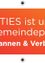 Ein Bild zeigt den Text 'CITIES ist unsere Gemeinschaftsplattform Scannen & Verbinden' auf orangem Hintergrund. Der Text ist weiß und fett.