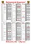 Der monatliche Zeitplan zeigt Aktivitäten wie Restmuell, Papier und Biomuell für jeden Tag von Juli bis Dezember an. Jeder Monat hat eine andere Farbcodierung für die Aktivitäten.