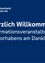Ein blaues Banner heißt Sie zu einer Informationsveranstaltung über die Entwicklung des Danklwegs willkommen, präsentiert von der Bank Raiffeisenbank.