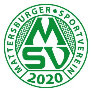 Das Logo des Wasserburger Sportvereins in Grün und Weiß, mit den Buchstaben 'MSV' und dem Jahr '2020'.