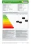 Das Bild zeigt eine Tabelle, die die spezifischen Referenzheizwärmebedarfe, primären Energiebedarfe, CO2-Emissionen und Gesamtenergieeffizienzfaktoren unter Standardklimabedingungen vergleicht. Es listet verschiedene Energieklassen von A++ bis G mit entsprechenden Werten auf.