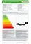 Das Bild zeigt eine Tabelle mit spezifischen Bezugsheizwärmebedarfen, Primärenergiebedarfen, CO2-Emissionen und Gesamtenergieeffizienzfaktoren. Es enthält eine farbcodierte Skala von A++ bis G, die die Energieeffizienz angibt. Die Tabelle liefert Daten unter Standardklimabedingungen.
