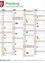 Das Bild zeigt einen Kalender für Preding Abfahrtkalender 2026 mit Datumsspalten für Februar, März, April, Mai und Juni. Jedes Datum ist mit einem Tag, einem Ort und spezifischen Aktivitäten verbunden. Zusätzliche Notizen sind auf der rechten Seite aufgeführt.