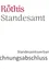 Das Bild zeigt einen weißen Hintergrund mit dem Namen 'Röthis Standesamt' und dem Text 'Standesamtsverband Röth Rechnungsabschluss 202'. Links befindet sich ein Emblem.
