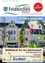Ein Plakat für Feldkirchen Informiert, das ein Gebäude mit bunten Ostereiern und einem Baum zeigt. Es enthält auch eine Anzeige für Edelmetallzahlungen.