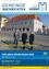 Drei Männer stehen vor einem Gebäude mit Solarpanelen auf dem Dach. Sie sind in formeller Kleidung gekleidet und der Text 'Ibesicht-Haus saniert' ist angezeigt. Das Bild repräsentiert die Feier von 100 Jahren Niederösterreich.