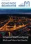 Luftaufnahme einer Stadt bei Nacht, beleuchtet durch Straßenlaternen. Die Überschrift lautet 'Virtueller Stadtrundgang'.