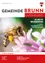 Eine Biene sitzt auf einer Blume, mit dem Titelblatt der Zeitschrift 'Gemeinde Brunn' und dem Datum 20. Mai. Es geht um den Weltbienentag.