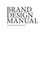 Das Cover eines Buches mit dem Titel 'Brand Design Manual' von Kotschach-Mauthen. Der Titel ist fett und zentriert auf einem weißen Hintergrund.