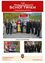 Das Bild zeigt eine Collage von Fotos zur Feier des 150-jährigen Jubiläums der FF Schottwien. Das obere Bild zeigt Menschen in Uniformen und Anzügen, die vor einem Feuerwehrauto posieren. Die unteren Bilder zeigen Feuerwehrleute in Uniformen.