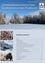 Eine schneebedeckte Landschaft mit Bäumen im Hintergrund und einem blauen Himmel. Ein Titel lautet 'Inhaltsverzeichnis' mit einer Liste von Themen.