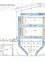 Der Diagramm zeigt eine Bestuhlung mit 300 Sitzplätzen. Die Sitze sind in Reihen angeordnet, mit einem Mindestabstand von 50 cm zwischen den Reihen. Das Diagramm zeigt auch die Breite und Höhe des Sitzbereichs.