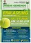 Plakat zur Eröffnung eines neuen Tennisplatzes und Clubräumen. Veranstaltung am Sa., 9.5.2026, um 10:00 Uhr im Sportzentrum Dobl. Highlights sind Treffen mit dem ehemaligen ATP-Profi Stefan Koubek, ein Tennisshow und ein Kinderprogramm.