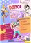 Ein Plakat für Tanzkurse an einer Musikschule. Es zeigt eine Illustration einer tanzenden Frau und listet Modern, Zeitgenössisch, Jazz und Musical als Tanzstile auf. Es erwähnt auch Selbstbewusstsein und Fitness.