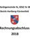 Marktgemeinde Illz, 8262 Illz 58, Bezirk Hartberg-Furstenfeld, Wappen mit Brücke und Blume, und der Text 'Rechnungabschluss 2018'.