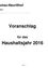 Ein Dokument von Blumauer-Neuribhof, Region Baden, schlägt eine Fläche von 1,657 m2 für das Haushaltsjahr 2016 vor. Seite 1.