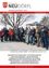 Die März-Ausgabe 2026 des Schweizer Gemeinde-Newsletters aus Zollikofen zeigt eine Gruppe von Menschen, die warm gekleidet sind, neben einem Traktor stehen. Sie lächeln und halten Getränke in den Händen, während sie für ein Foto posieren. Die Schlagzeile lautet 'Saueres Neudörfl'.