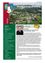 Die Titelseite zeigt eine grüne Landschaft mit Gebäuden und Straßen. Die Gemeindemitteilung von Bromberg, 2015, hebt Gemeinschaftsveranstaltungen, Jugendaktivitäten und Nachrichten des lokalen Jugendrats hervor. Es werden auch Partnerschaften, Arbeitsgruppen und kulturelle Aktivitäten erwähnt. Der Begrüßungsgruß des Bürgermeisters umreißt Pläne und Initiativen der Gemeinde.