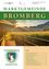 Titelbild einer Gemeindezeitung mit dem Titel 'Marktgemeinde Bromberg' zeigt einen Sonnenuntergang über einem Feld. Das Titelbild zeigt eine Holzbrücke, ein Stadtwappen und einen Überblick über den Inhalt der Zeitschrift.