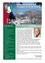 Das Bild zeigt ein Dokument mit dem Titel 'Amtliche Mitteilung der Marktgemeinde Bromberg'. Es enthält eine Winterlandschaft mit schneebedeckter Landschaft, einem Dorf und einer Burg im Hintergrund. Das Dokument bietet Informationen zu verschiedenen Themen wie Stadtratsankündigungen, Winterveranstaltungen und einem Vorschlag für 2012. Der Inhalt enthält auch ein Foto eines Mannes mit ernster Miene.