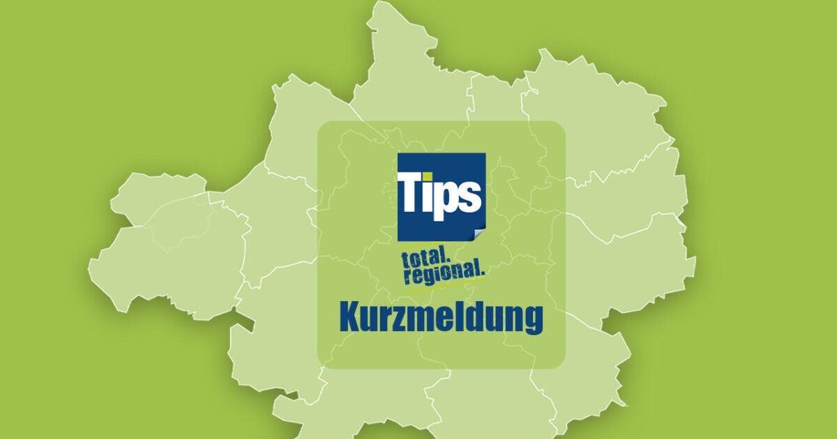 A green map with a blue box containing the word 'Tips' in white letters, along with the text 'total regional. Kurzmeldung' below it.