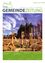 Ein Cover mit dem Titel 'Gemeindezeitung' zeigt ein Feld mit getrockneten Pflanzen und Bäumen im Hintergrund. Das Cover hat grüne Ränder.