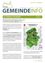 Das Bild zeigt eine Ankündigung zur Genehmigung eines örtlichen Entwicklungskonzepts und eines Flächennutzungsplans für eine Gemeinde, wirksam seit dem 18. Februar 2017. Die Ankündigung beinhaltet eine Karte mit den geplanten Gebieten.