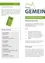 Dokument mit dem Titel 'Informiert' zeigt einen Flyer mit grüner Umschlag, der das Logo 'THAL' und den Text 'Die Gemeinde Informiert' trägt. Der Flyer enthält Informationen über eine Gemeindeveranstaltung und einen Zeitplan für bevorstehende Versammlungen. Auf der linken Seite ist ein Bild einer Personengruppe zu sehen.