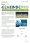 Gemeindeinfo-Broschüre zur Eröffnung des Erlenbach-Staubeckens mit Messungen. Veranstaltung am 18. Juni 2018. Zeit- und Ortsdetails angegeben. Auszeichnung für das Projekt erwähnt.