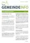 Das Bild zeigt einen Flyer mit dem Titel 'Gemeindeinfo' mit Informationen über die Gemeinderatswahl 2020 in Thal, Österreich. Es erklärt den Wahlprozess, einschließlich der Möglichkeit, vor dem Wahltag abzustimmen. Es beschreibt auch, wie man eine Wahlkarte erhält und wo man sie finden kann.