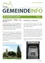 Ein Dokument mit Überschriften über Gemeindeinformationen, Rechte zum Wandern in Wäldern, Wiesen und öffentlichen Wegen sowie die Nutzung eines Bankautomaten in Unterthal. Es hebt Regeln und Vorschriften für Spaziergänger und Hundebesitzer hervor.