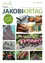 Plakat für das Jakobi Kirtag-Ereignis am 21. Juli. Es zeigt verschiedene Bilder, darunter Handwerk, eine Prozession und eine Bergsilhouette. Das Datum ist in einem grünen Kreis hervorgehoben.