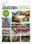 Plakat für das Jakobi Kirtag-Ereignis am 21. Juli. Es zeigt verschiedene Bilder, darunter Handwerk, eine Prozession und eine Bergsilhouette. Das Datum ist in einem grünen Kreis hervorgehoben.