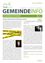 Das Bild zeigt eine Gemeindemitteilung mit dem Titel 'Gemeindeinfo'. Es hebt eine bevorstehende Veranstaltung hervor, das Fine Crime Festival 2024. Der Text stellt zwei Autoren vor, Thomas Raab und Bernhard Aichner, bekannt für ihre Krimiromane. Die Ankündigung enthält biografische Details der Autoren und ihrer literarischen Beiträge.