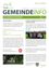 Gemeindeinfo-Flyer für Thalerleben mit Angaben zu Datum, Uhrzeit, Ort und Sprecher. Es enthält auch ein Foto einer Gruppe von Menschen.