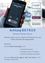 Hand hält ein Telefon mit einem Anrufbildschirm, der 'Annehmen' anzeigt. Logo für den Österreichischen Seniorenrat und Polizei-Kriminalprävention. Warnung vor Telefonbetrügern.