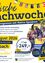 Plakat für Englische Sprachwoche. Aktivitäten beinhalten Spiele, Sprachtraining und Teambuilding. Event beginnt am 28. August 2026 in Kirchbach. Preis: 249 Euro. Kontakt: +43 7614 21499. Besuche www.get-academy.com für mehr Informationen.