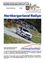 Ein Rallyewagen fährt eine Rennstrecke hinunter, während Zuschauer auf der Seite stehen. Die Veranstaltung ist die Hartbergerland-Rallye, geplant für den 28. und 29. Mai 2022. Die Rallye umfasst Kategorien für die Staatsmeisterschaft, Junioren und historische Rennen.
